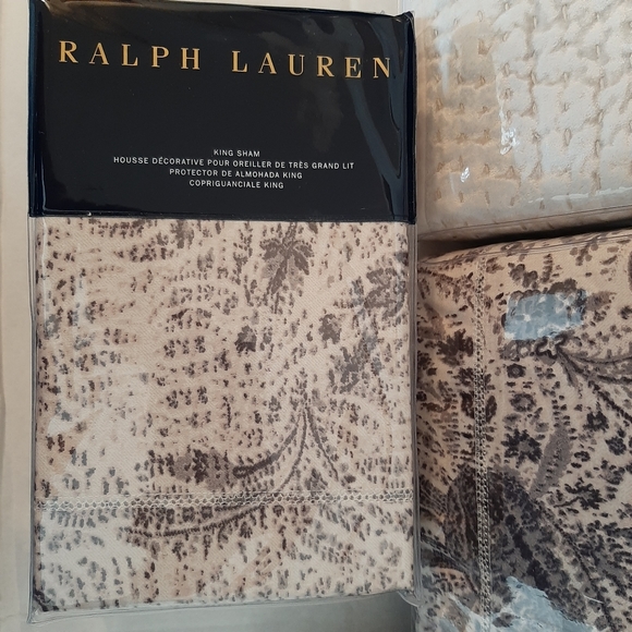 Ralph Lauren Dover Street King Gwendolyn Sateen Duvet Cover 4 Shams MSRP $1500 - Picture 6 of 13